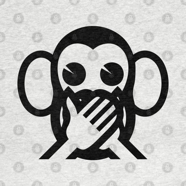 3 Wise Monkeys Iwazaru 言わざる Speak NO Evil Emoji by tinybiscuits